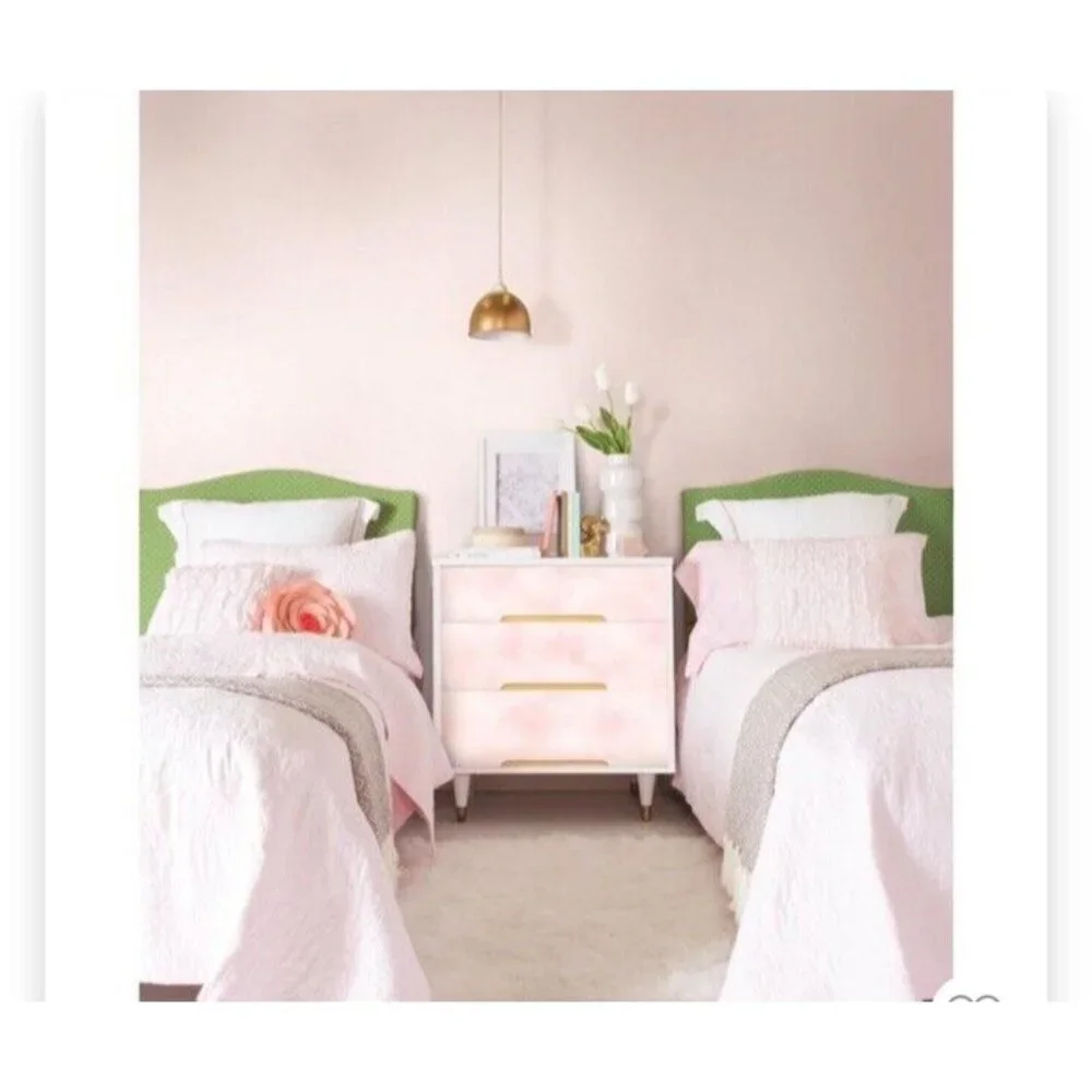 RoomMates Peel Stick Wallpaper Pink‎ Cloud Soft Whimsical Baby Girl Accent Wall